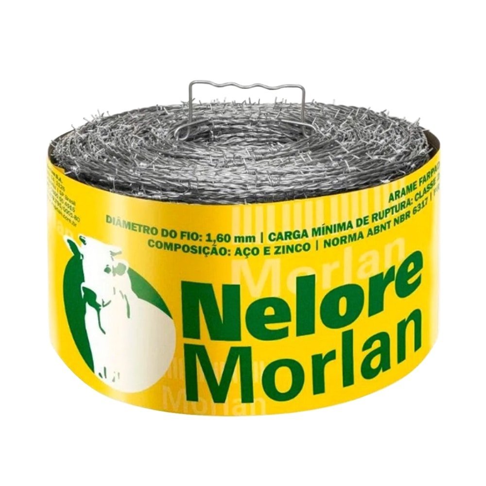 Imagem Arame Farpado Nelore Fio 16 1,60 mm – Resistência de 250 kgf | Rolo com 500 m