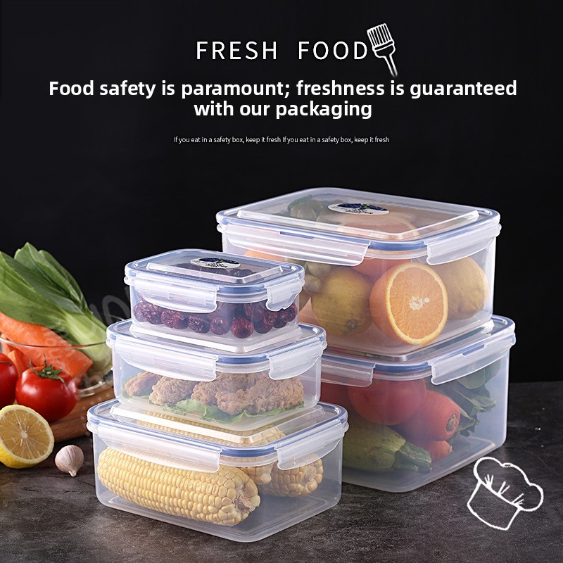 Caixa Hermética De Armazenamento De Alimentos À Prova De Vazamentos Bento Silicone Seal Organizador De Geladeira Empilhá