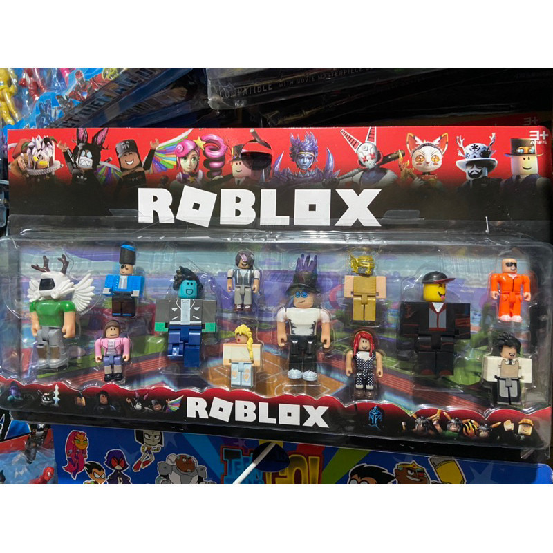 Roblox cartela grande Bonecos cartelado grande Lego articulados 12 cm Kit completo Lançamento Novo!