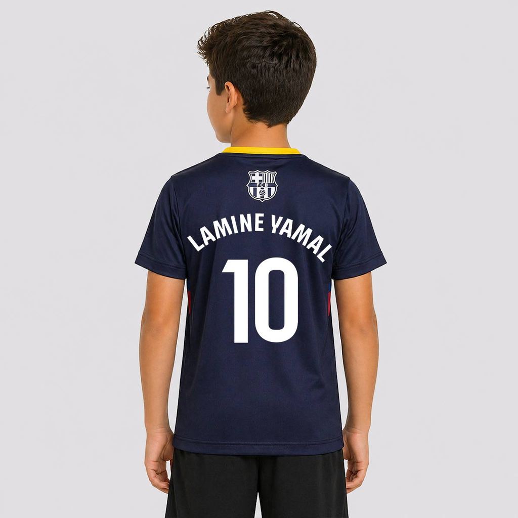 Camisa Barcelona Epoch Juvenil Azul 10 Lamine Yamal