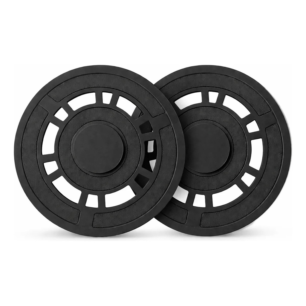 Kit 2 Base Suporte Pano Mop Robô Aspirador Xiaomi S10+ X20+ S20+ X10+ Preto