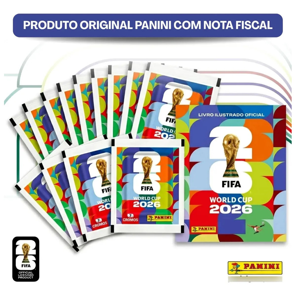Kit Album Copa Do Mundo Fifa 2026 Capa Mole + Figurinhas 140