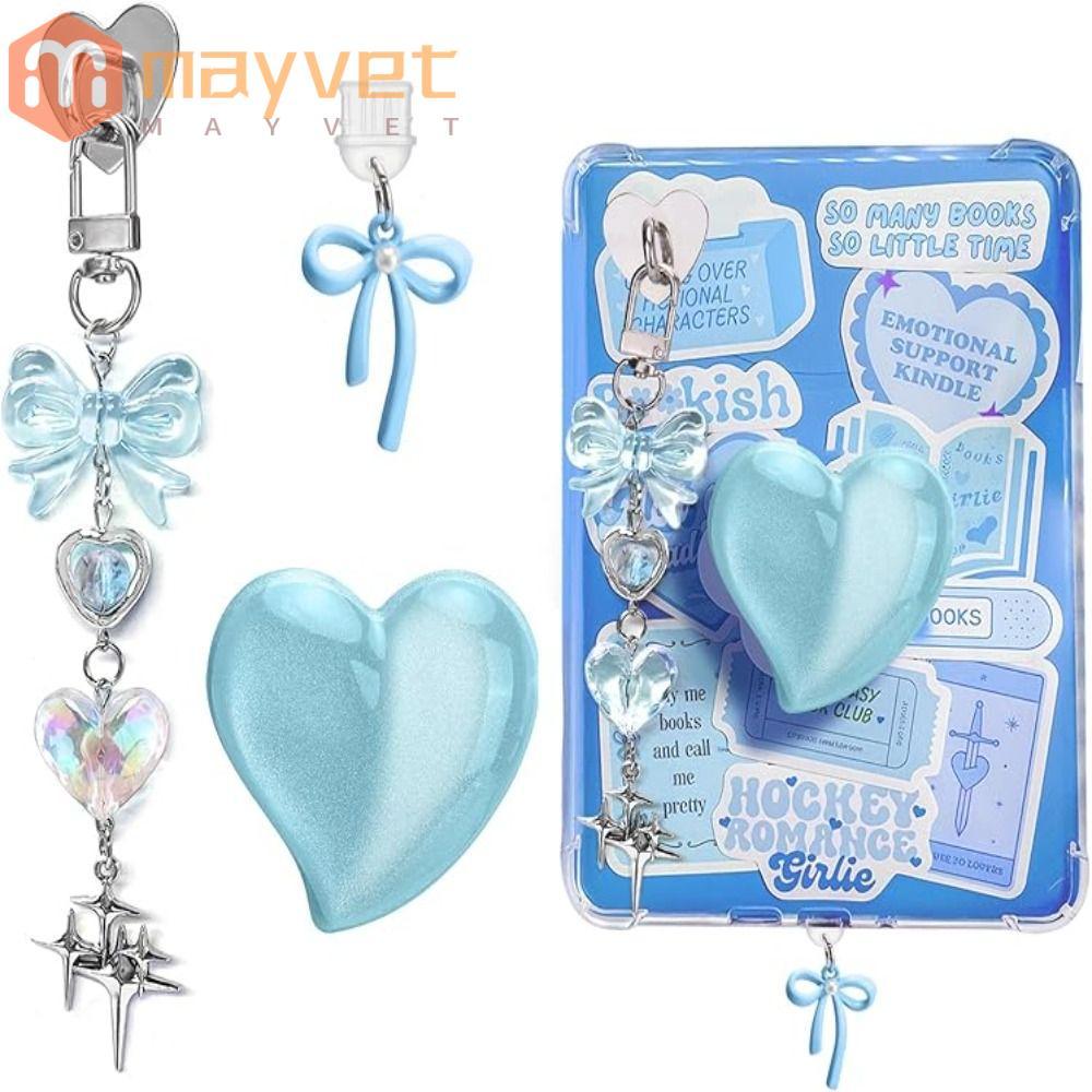 MAYVET Um Conjunto Para De Amuletos Kindle , Suporte Aperto De Coração , Paperwhite 11a 12a Geração