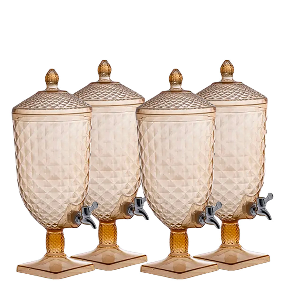 Kit 4 Suqueiras Luxxor 5 Litros Amber Cintilante Paramount