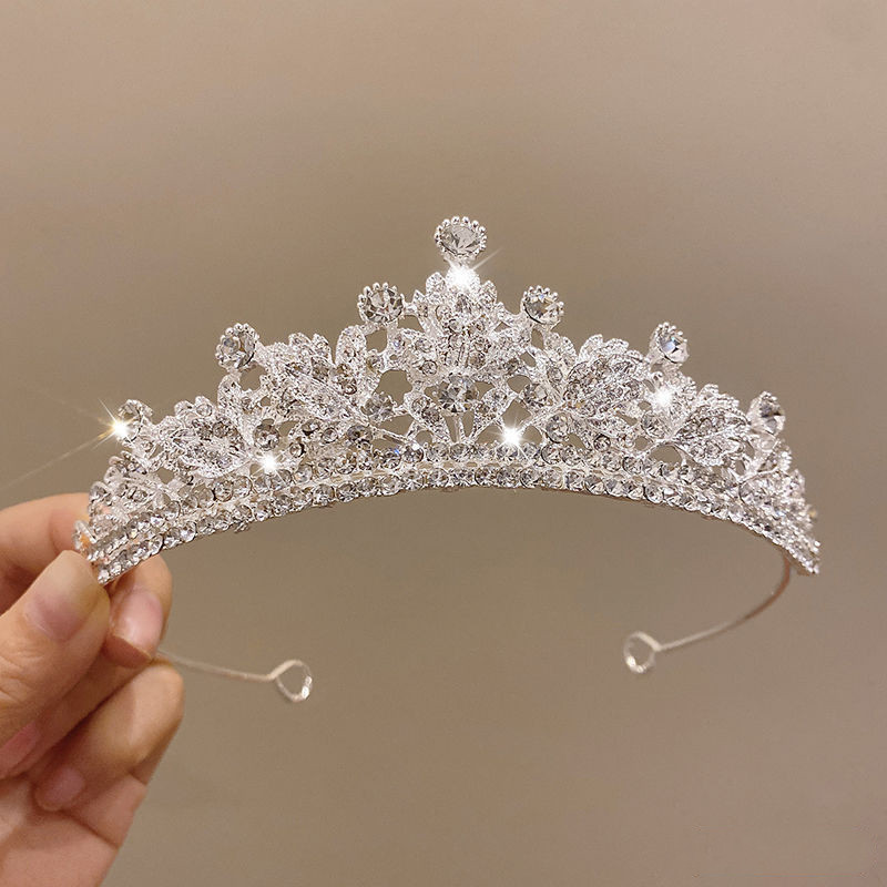 Estilo cheio de diamante coreano cocar de noiva casamento coroa temperamento acessórios coroa vestido de cabelo de casam