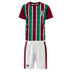 Uniforme Fluminense Infantil Conjunto Mini Craque Oficial Jr