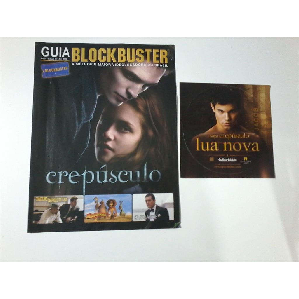 Guia Blockbuster - Crepusculo + Adesivo Lua Nova do Cinemark autor Blockbuster - Série Crepusculo