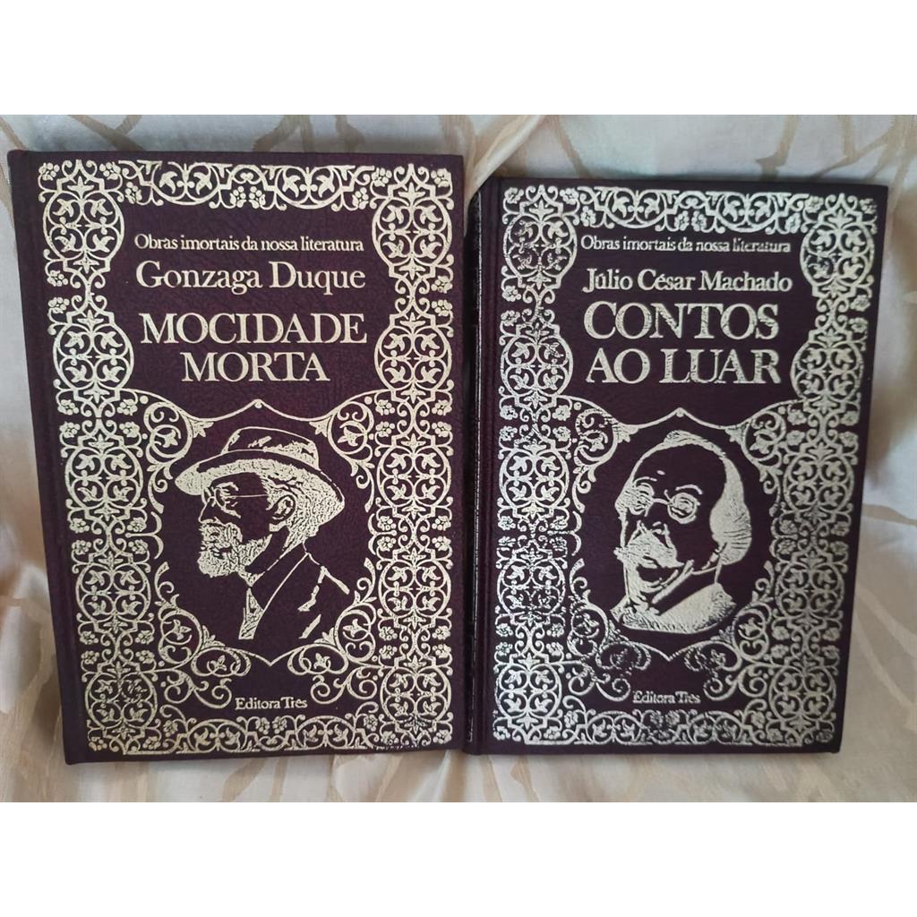 Kit 2 Livros: Mocidade Morta + Contos ao Luar autor Júlio César Machado; Gonzaga Duque