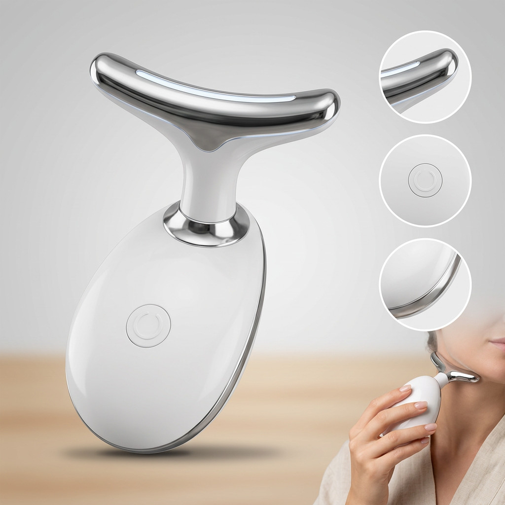 Massageador Facial para Pele Firme e Jovem com LED