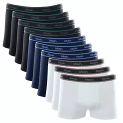 KIT 10 Cuecas Boxer Cotton