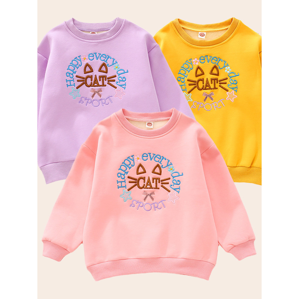 Meninas camisas de fundo médio grande crianças primavera outono fino manga comprida camiseta topos bebê crianças meninas