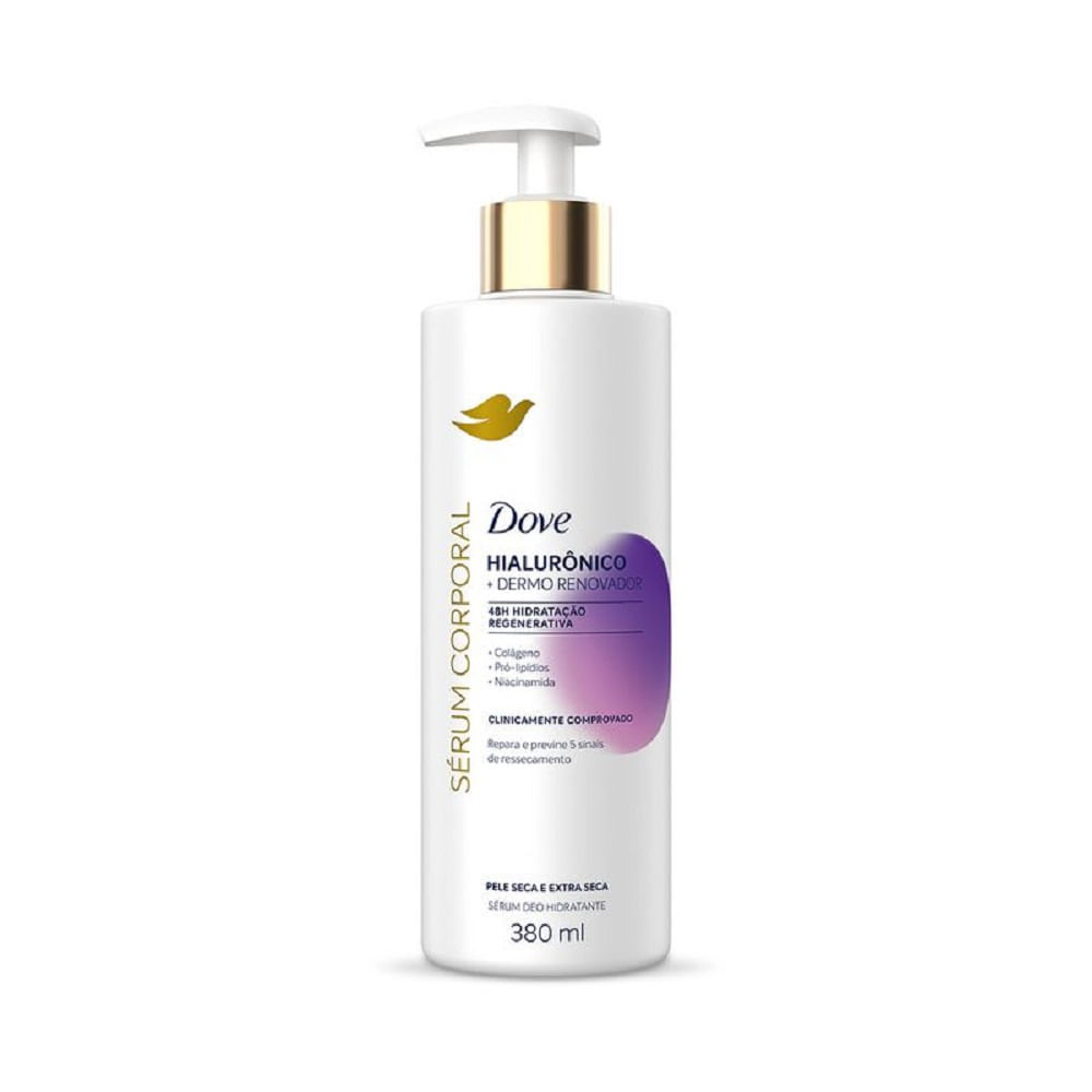Sérum Hidratante Corporal Dove Hialurônico Dermo Renovador 380ml