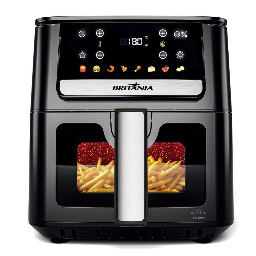 Fritadeira Elétrica/Air Fryer Britânia BAF65A 6,5L 8 Funções 1700W