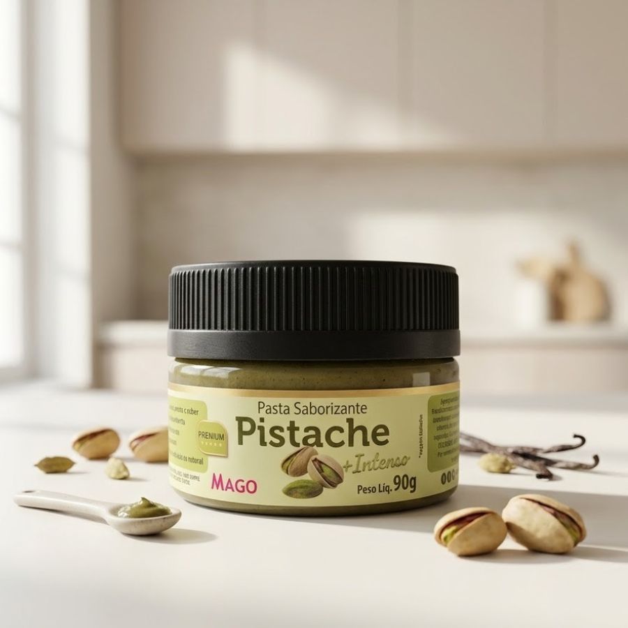 Pasta Saborizante Sabor Pistache Intenso - 90g - 1 unidade - Mago - Rizzo