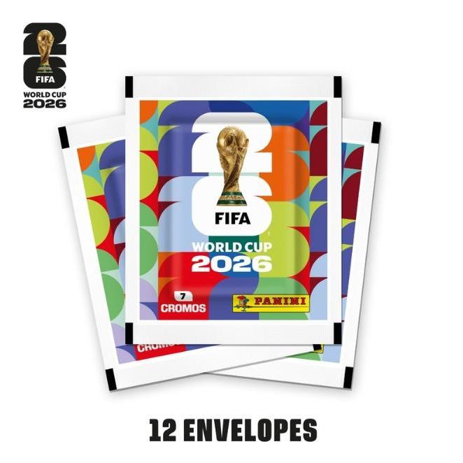 KIT 12 unidades de Envelope COPA 2026 - 7 Cards Cada