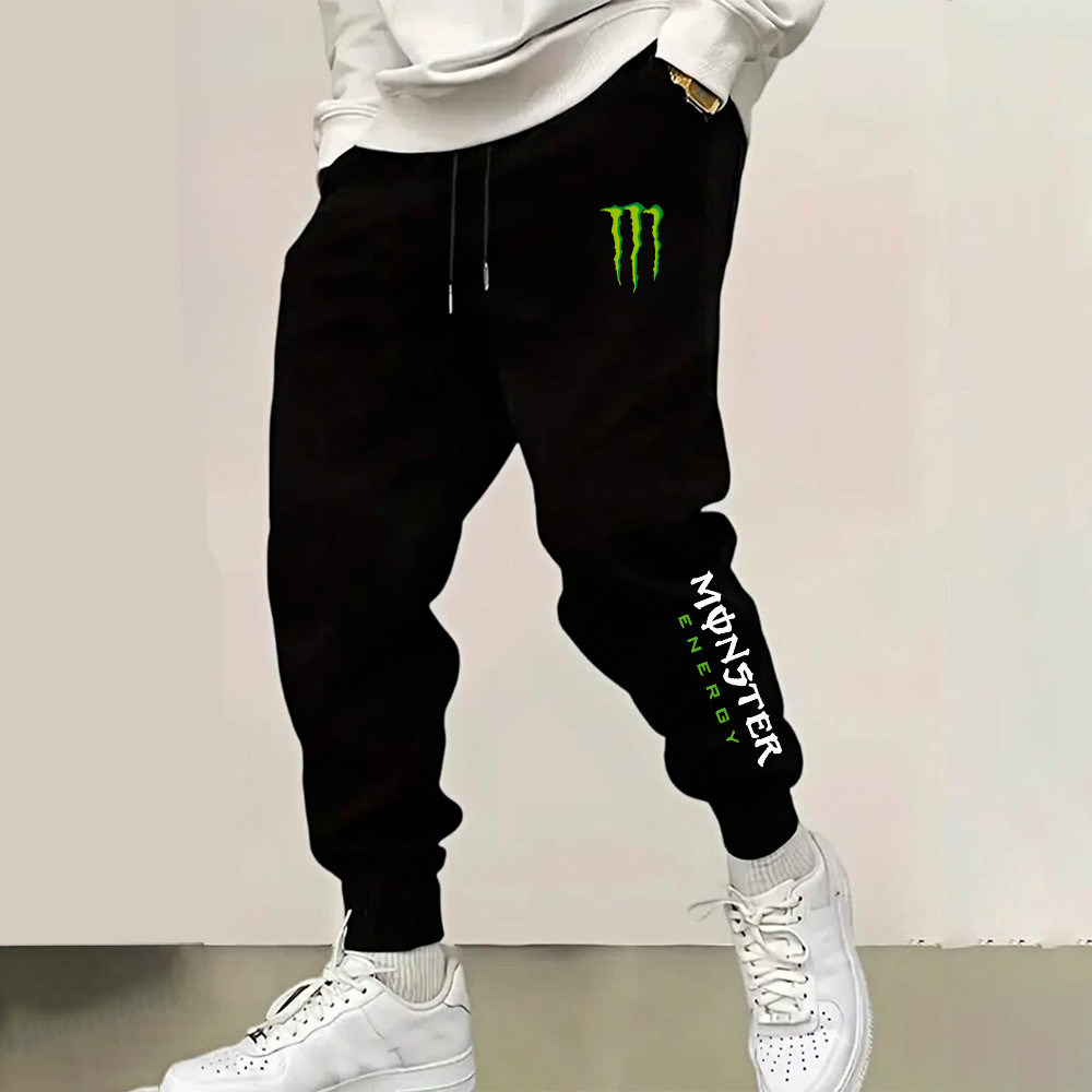 Calça moletom em algodão frio treino slim fitness monster green arte exclusiva energetic