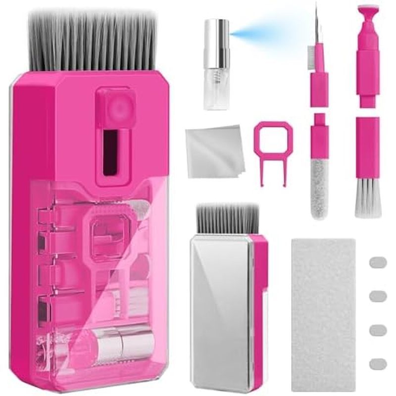 Kit De Limpeza De Teclado Limpador De Laptop , Ferramenta Multifuncional De Escova Tela De Computador , Acessórios Multi