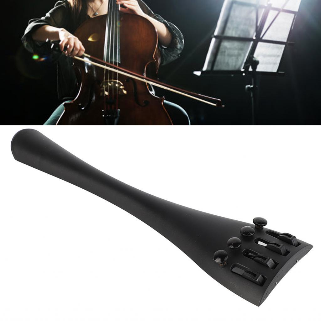 lightdot.br Mingzhe 4/4 Cello Tailpiece Afinador de Fibra de Carbono Acessório de Substituição de Cordas para Jogadores