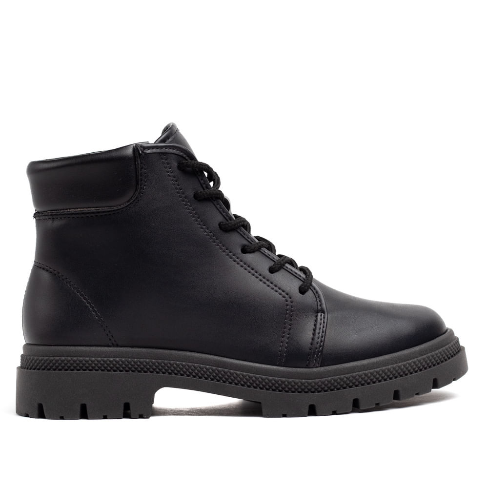 Coturno Feminino Moleca Tratorado Preto