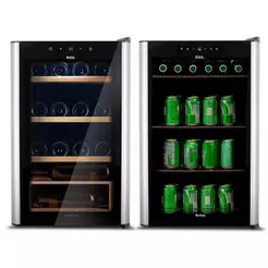 Kit EOS Beer & Wine: Cervejeira 76L ECE80 110V + Adega Climatizada 22 Garrafas EAC24IM 110V