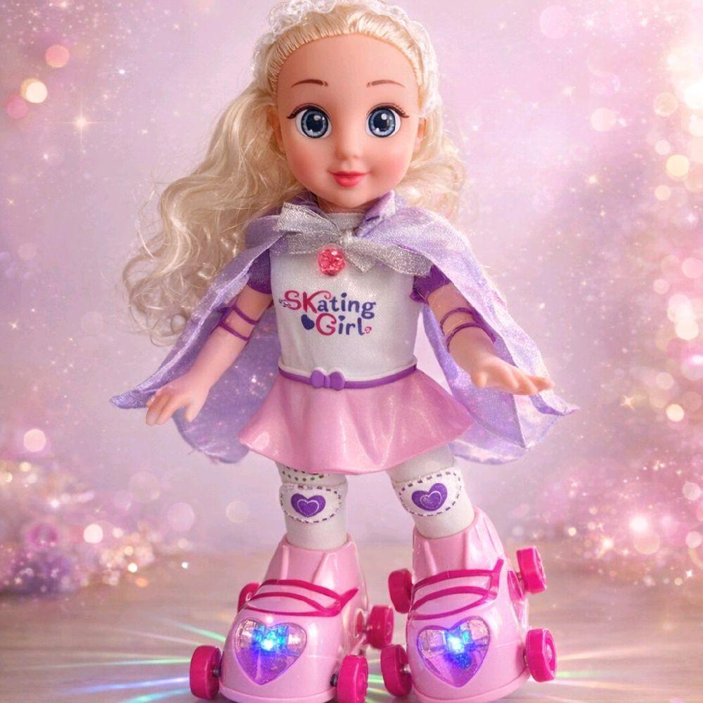Boneca Patins Frozen Patinadora Infantil