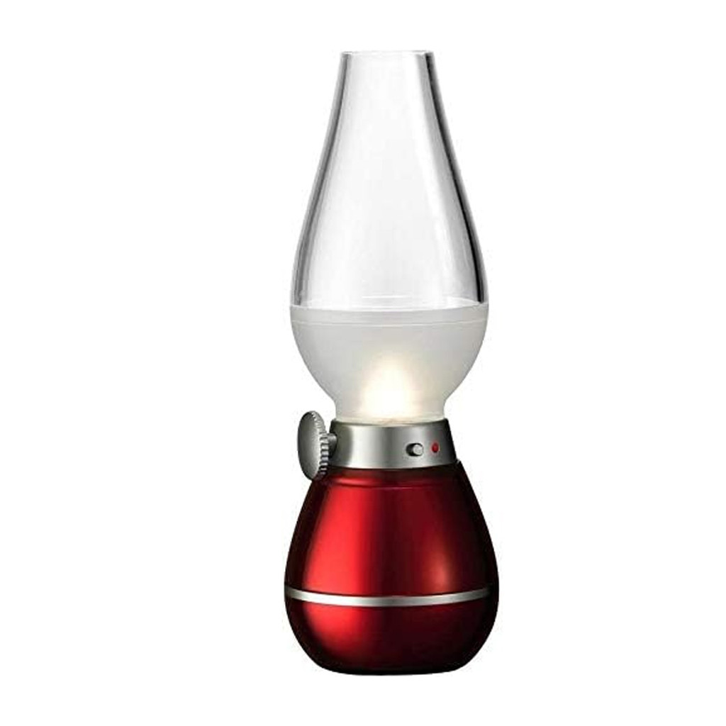 Luminaria Abajur Mesa Led Retro Acende Sopro Vela Iluminaçao Decoraçao Sala Quarto Escrivaninha