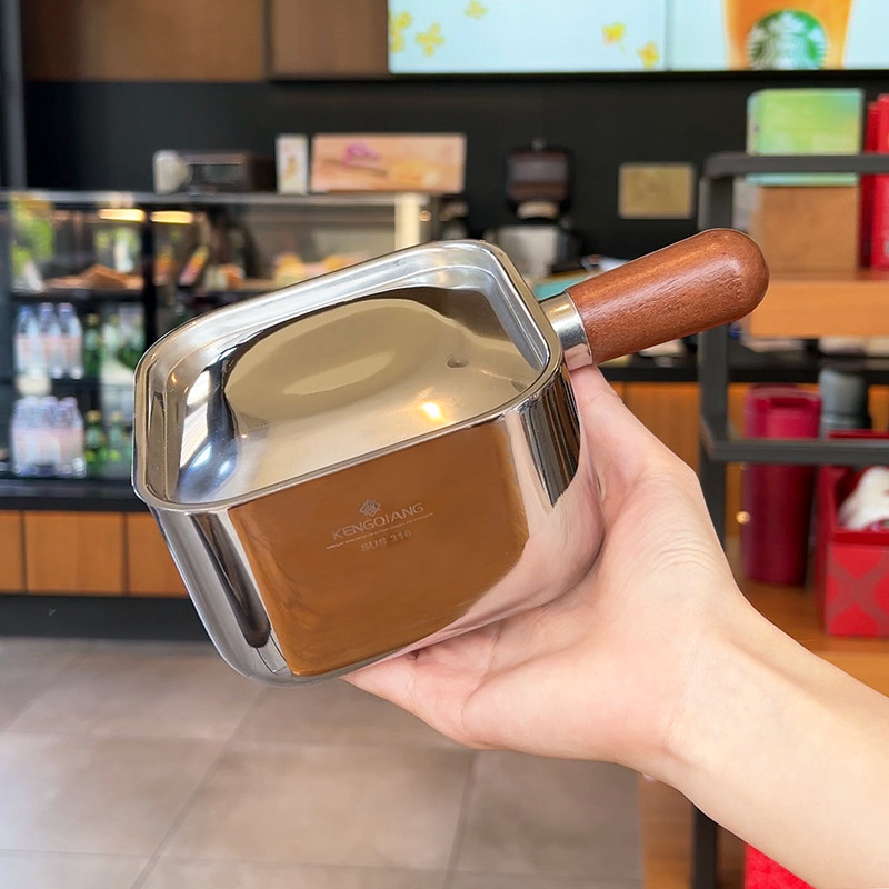 Tigela de macarrão instantâneo de aço inoxidável 316 com alça, tigela com tampa, caixa quadrada, fogão de indução dedica