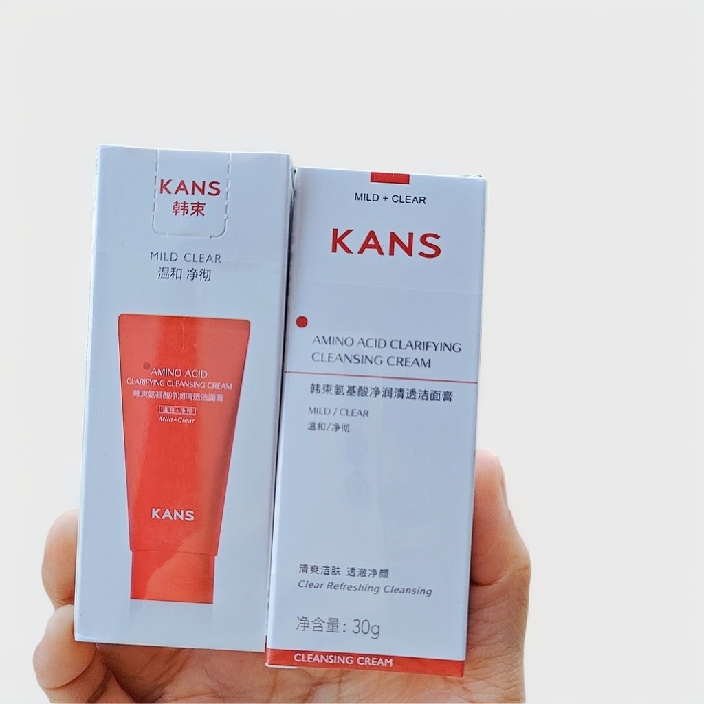 Kans pacote coreano amônia Base de cintura vermelha ácido limpeza limpador Micro espuma limpeza suave controle óleo limp