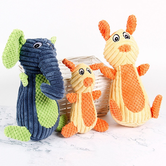 Brinquedos De Pelúcia Para Animais De Estimação Cães Pequenos E Grandes Elefante Som Animal Brinquedo Mastigar