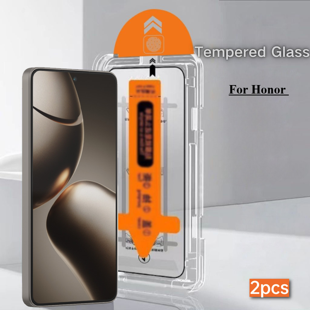 2 Pçs HD Vidro Temperado Livre De Poeira Para Honra 600 500 Pro 200 Lite X9C Inteligente/200Smart/400/300 Protetor De Te