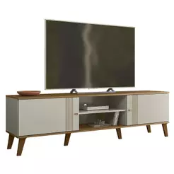 Rack Bancada Para TV 75 Pol 180cm Sia Off/Nature Z49 - Mpozenato