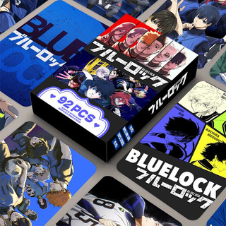 BLUE LOCK Photocard Lomo Card Adesivos Postais 92pcs/Caixa Para Fãs Anime E Manga
