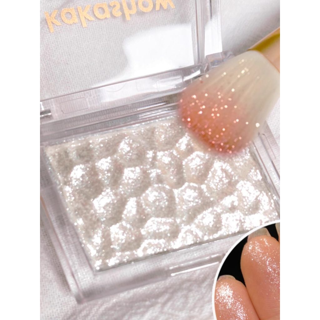 Fada destaque ~ Niu Lang destaque glitter rosto creme iluminador fino glitter contorno placa pérola gengibre piscando ba