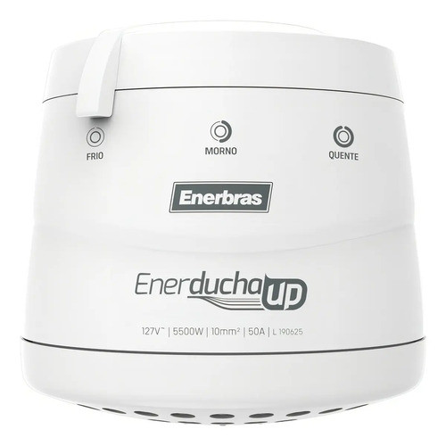 Chuveiro Elétrico Enerbras Enerducha Up 5500w Branco 220v Com Acessórios 5.5 Kw