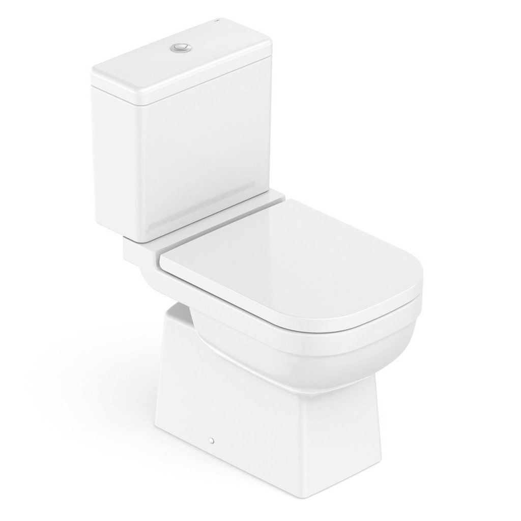 Vaso Sanitário com Caixa Acoplada e Assento Soft Close Elite Celite Branco Brilhante