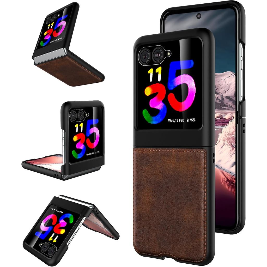 Capa Foluu para Motorola Razr Plus 2023, com Protetor de Tela Frontal Integrado,