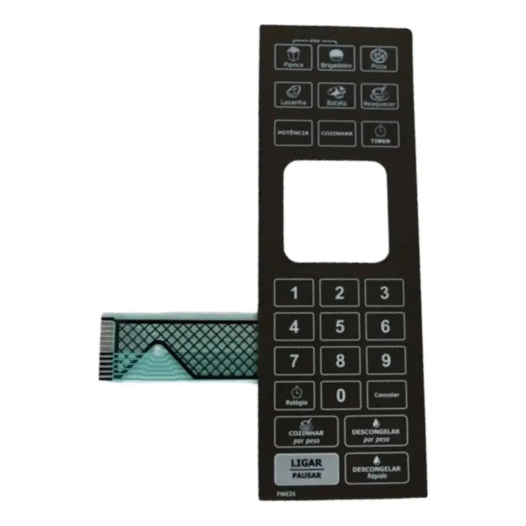 Membrana Teclado Compatível Microondas Philco Pme25  Pme 25 Tudo Eletro