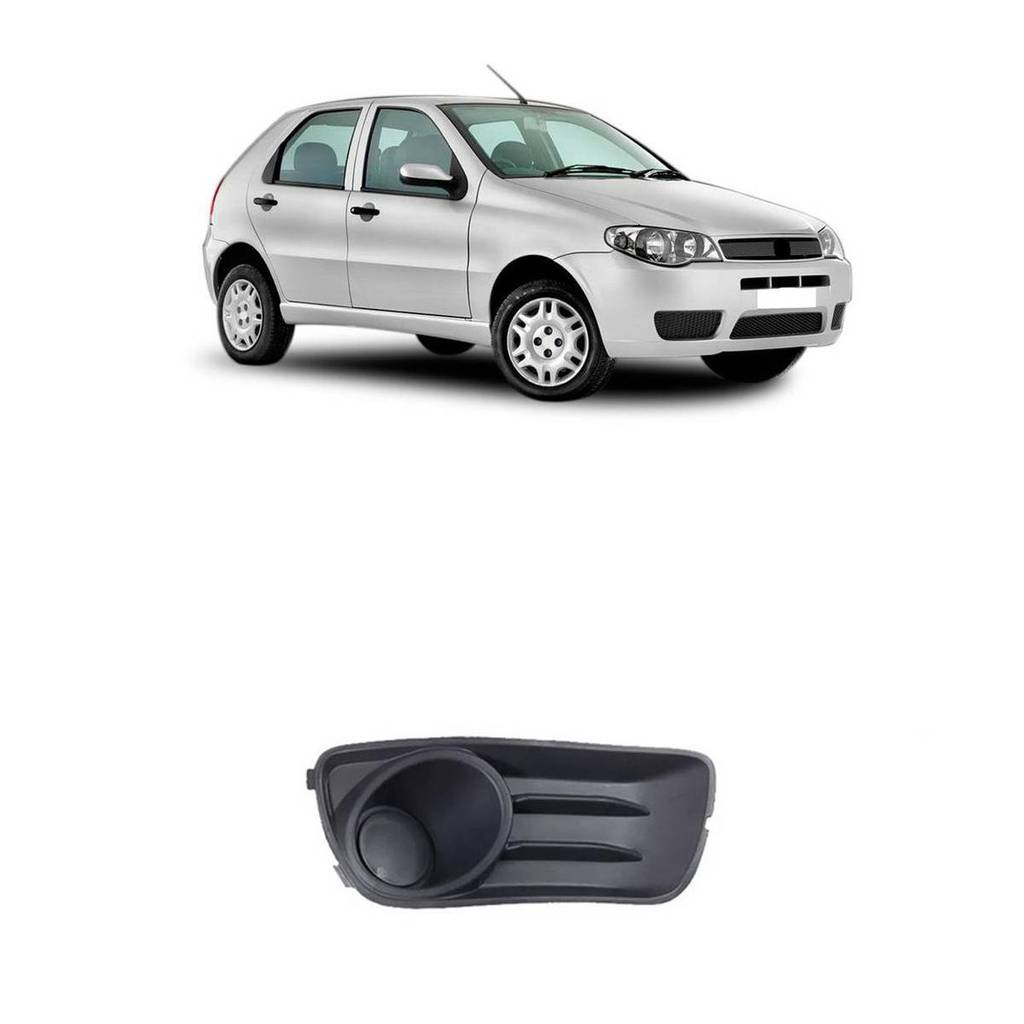 Grade De Parachoque Sem Furo Palio Way / Economy 2014.... Preto Lado Direito