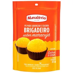 Pó para Saborizar e Colorir Brigadeiro Maracujá 45g - Mavalério