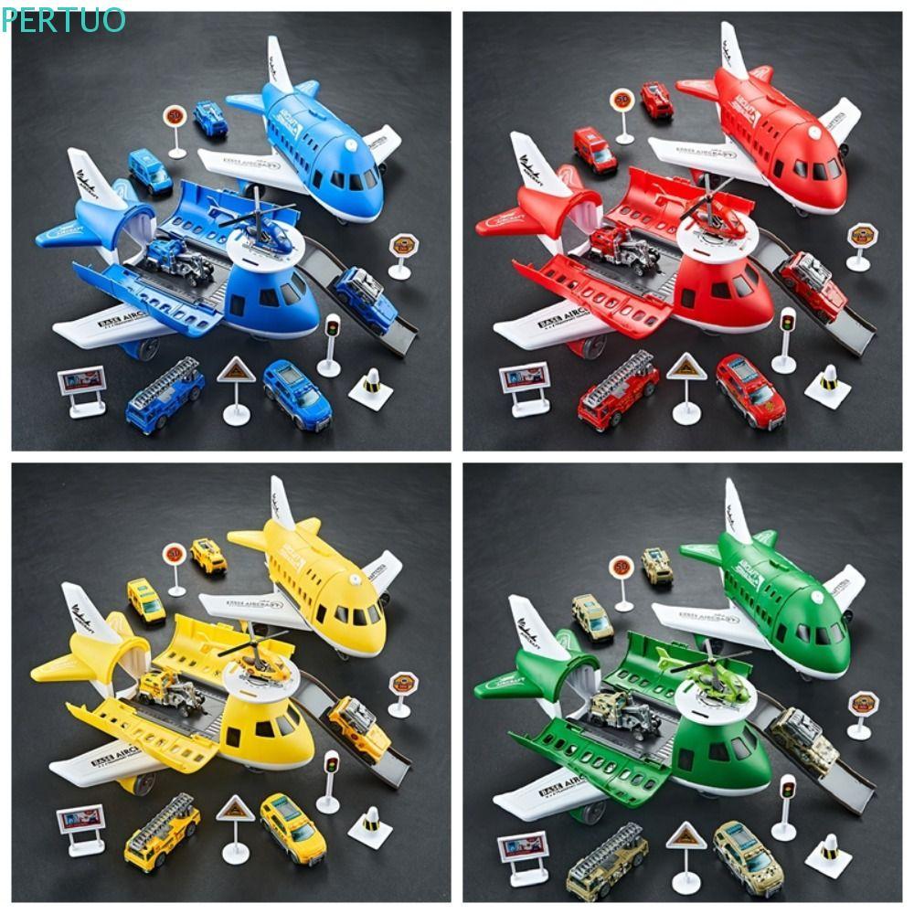 Brinquedo De Carro De Avião PERTUO , Modelo Inercial De Passageiros De Armazenamento De Vários Temas , Brinquedos De Veí