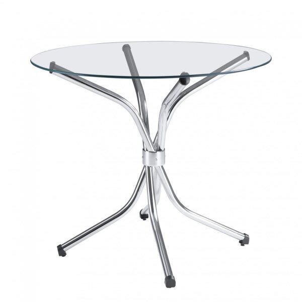 Mesa de Vidro Redonda 4150  Cromado