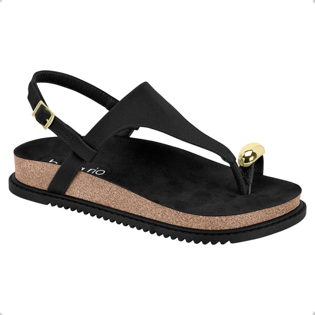 Sandália Beira Rio Feminina Papete Birken Anel Dedo Ring Toe 8524.109 Original