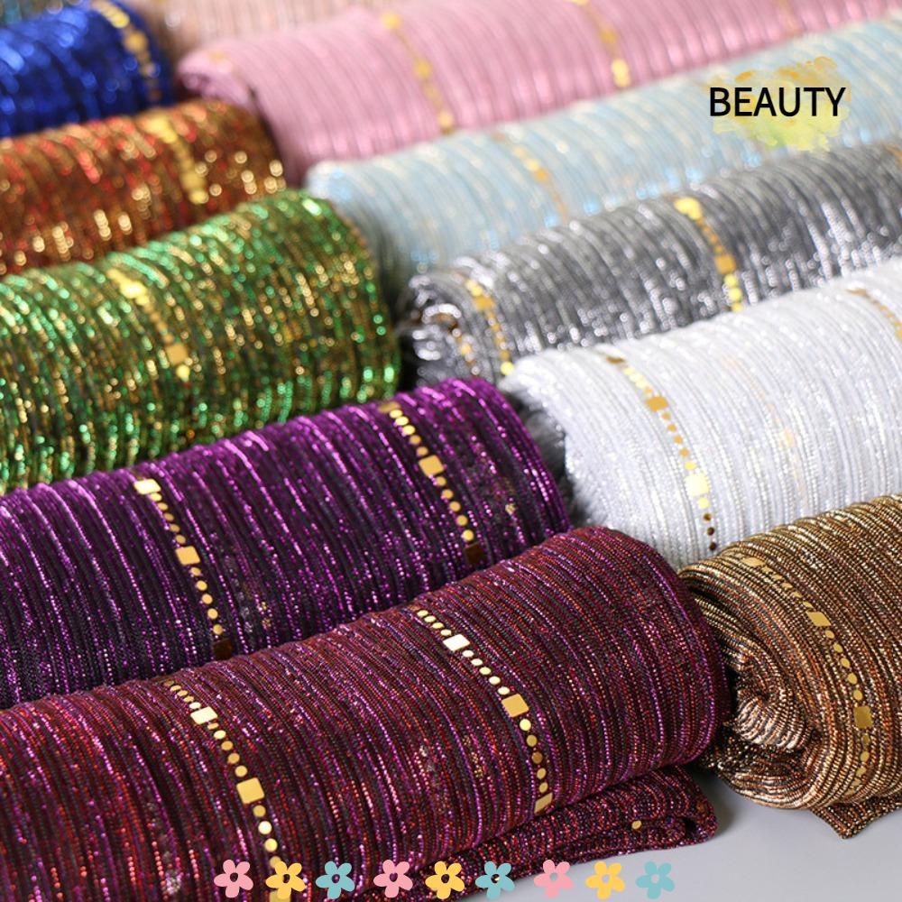 BEAUTYHOMEBR Xale Listrado De Lantejoulas , De Acessórios De Estilo Coreano , Lenços Femininos Diários De Cor Sólida