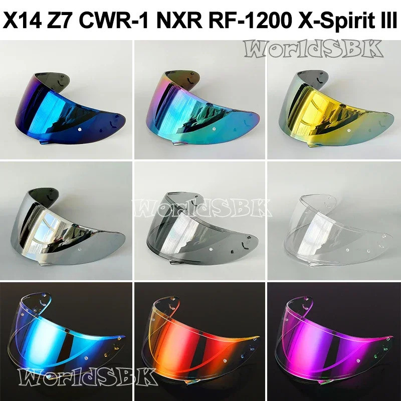 Viseira de Capacete para SHOEI X-14 X14 Z-7 Z7 CWR-1 CWR1 NXR RF-1200 RF1200 X-Spirit III XSpirit 3 X-Fourteen X Fourtee