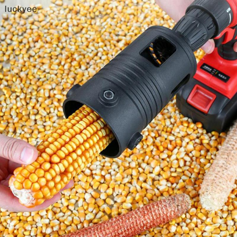 luckyeo Portátil Milho Debulhador Acessório Totalmente Automático Cabeça Da Máquina De Descascar Pequena Plaina Elétrica