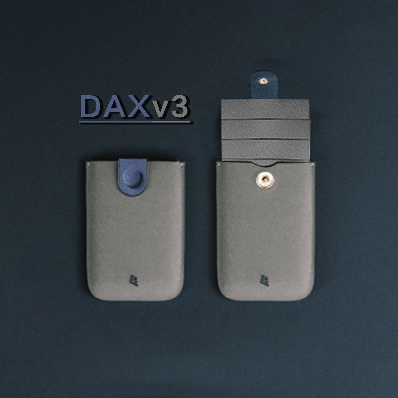 DAX porta-cartões em camadas, ultrafino, gradiente, porta-cartões bancários, portátil, Mini carteira, porta-cartões de v