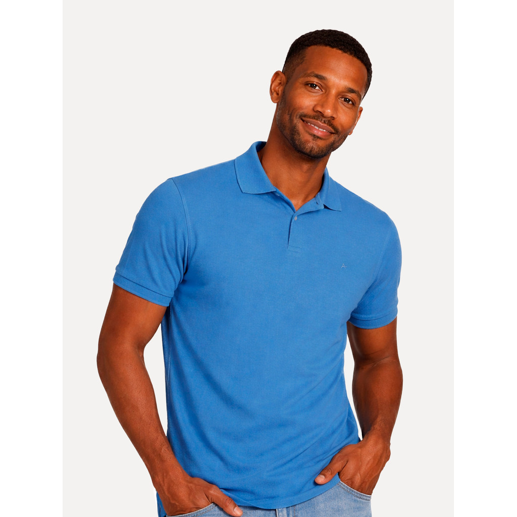 Polo Aramis Original Masculina Basic Piquet Mono Azul PO.10.0280 680