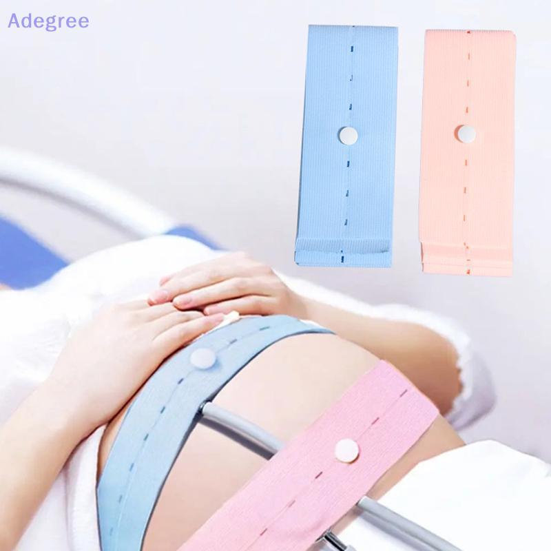 Adegree 2 Pçs Monitor De Freqüência Cardíaca Cinto De Maternidade Elástico Gravidez Barriga Banda Profissional Fetal Mon