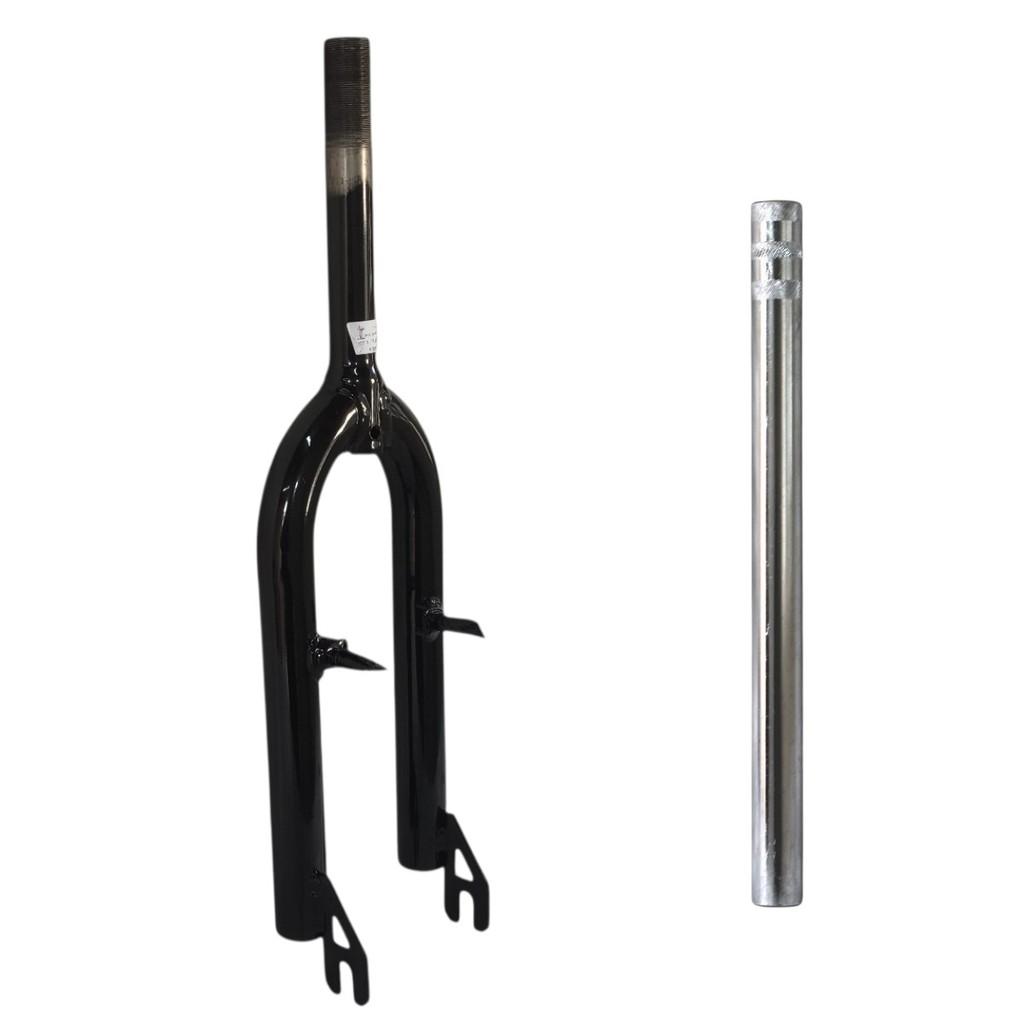 GARFO CROSS RÍGIDO ARO 20 BMX MONTADINHA DNZ CANOTE RETO 22,22MM FLY BIKE EM AÇO REFORÇADO PARA BICICLETAS