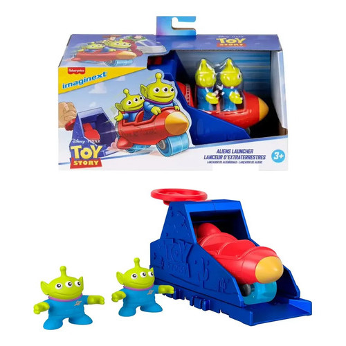 Imaginext Lançador Toy Story Alien Com Carrinho Mattel